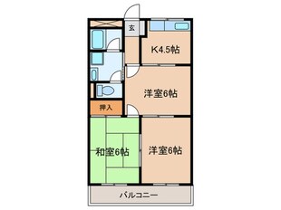 ゴールデンハイツの物件間取画像